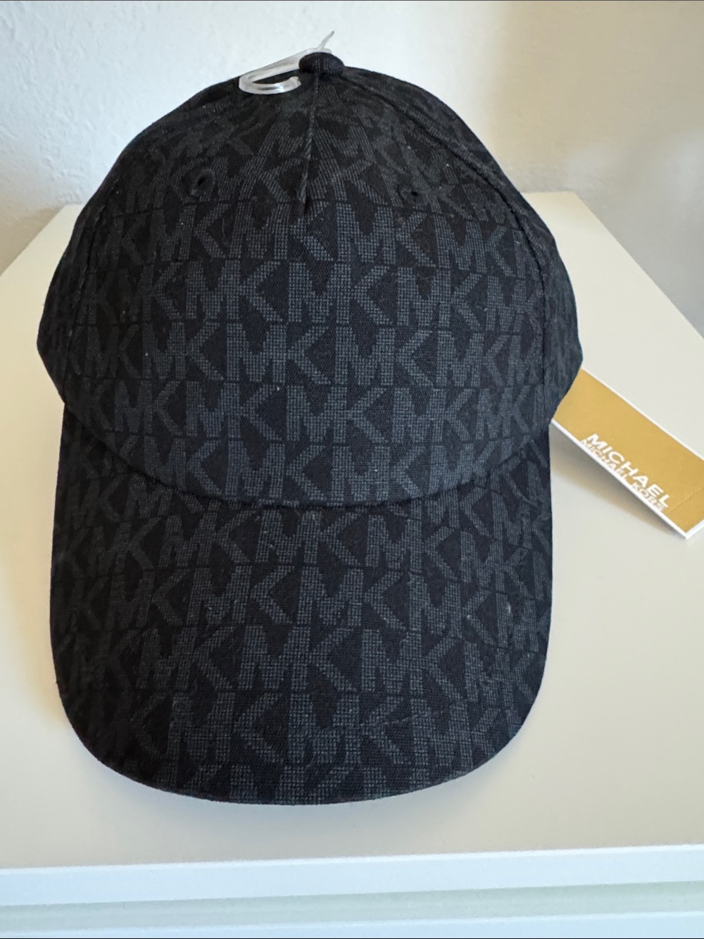 Michael Kors Black MK Monogram Baseball Cap